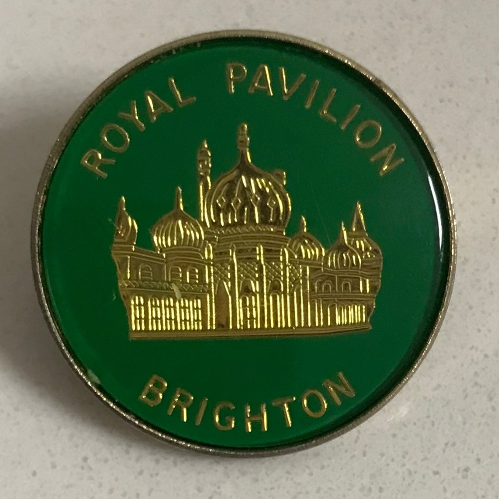 Vintage 1980s Royal Pavilion Brighton Lapel Hat Pin Badge Brooch